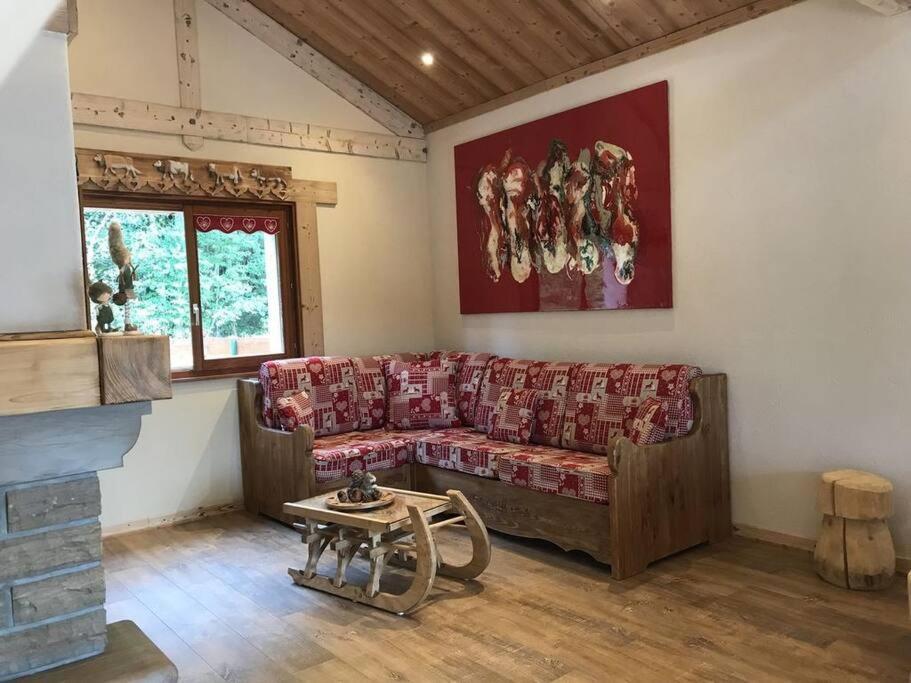 Chalet Spa Le Diamant Nathalie Mn La Rouge La Bresse Esterno foto