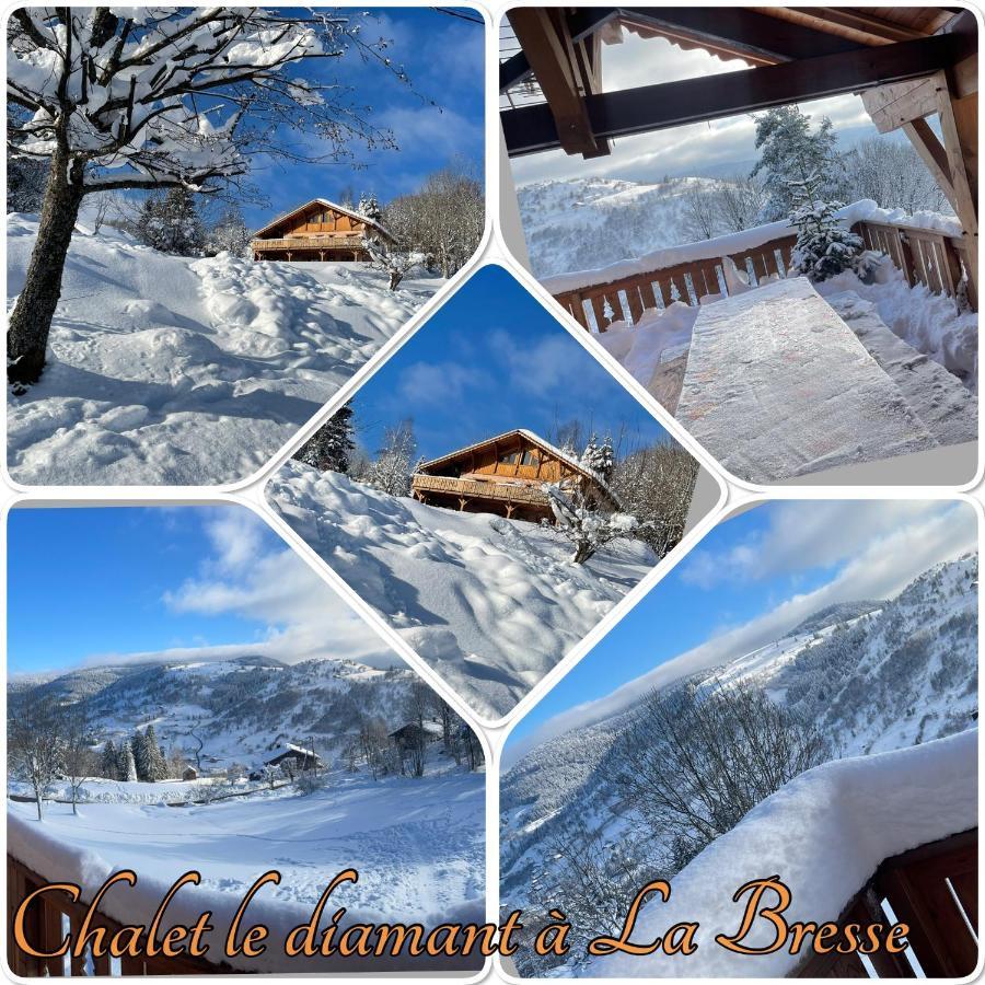 Chalet Spa Le Diamant Nathalie Mn La Rouge La Bresse Esterno foto