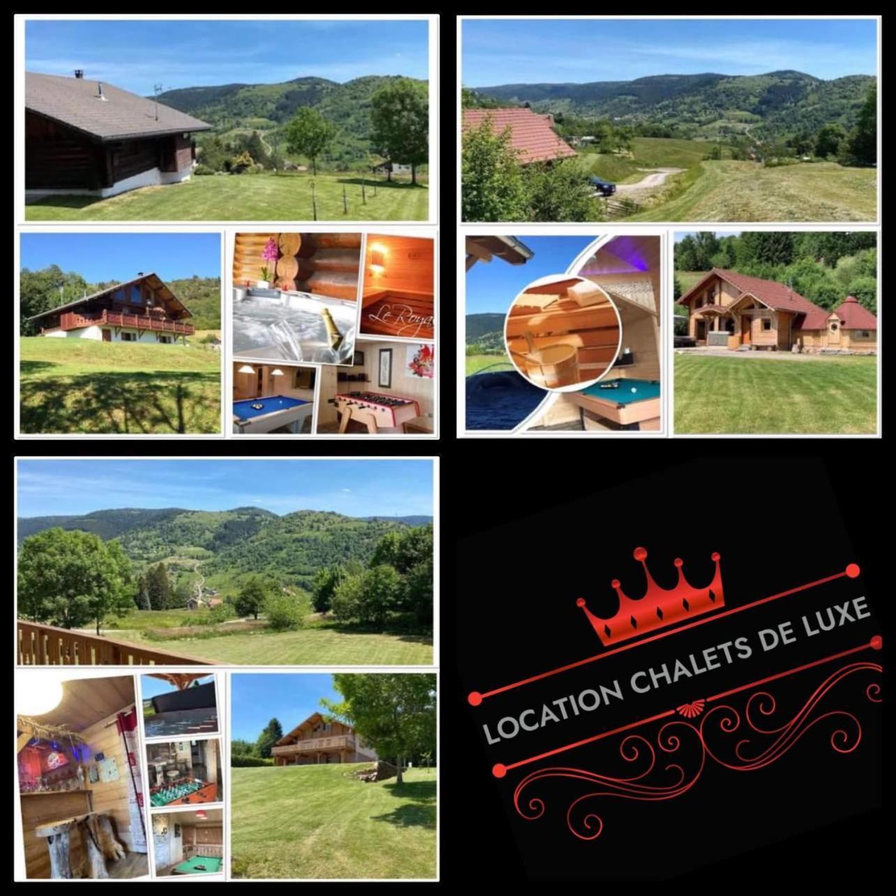 Chalet Spa Le Diamant Nathalie Mn La Rouge La Bresse Esterno foto